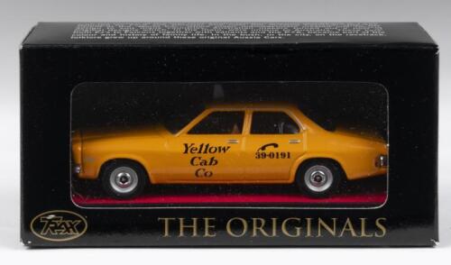 471 · TRAX AUSSIE TAXI SERIES: 1:43 scale Trax Australian Motoring Legends Originals Aussie Taxi Series TR17H Yellow 1972 Holden HQ Belmont Brisbane Yellow Cabs Taxi, clear display boxed.