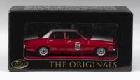 TRAX AUSSIE TAXI SERIES: 1:43 scale Trax Australian Motoring Legends Originals Aussie Taxi Series TR17G Red and White 1972 Holden HQ Belmont St George Taxi, clear display boxed.