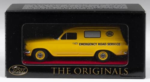 TRAX AUSTRALIAN MOTORING LEGENDS: 1:43 scale Trax Australian Motoring Legends Originals series TR55 1963 Holden EH Centenary Edition RAA South Australia Emergency Road Service Van, custom display boxed.