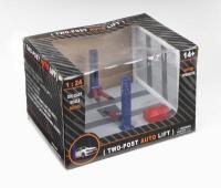 AUTO LIFT: 1:24 battery operated 2 post Auto Lift for 1:24 Scale model cars, boxed.