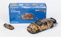 NASCAR: Set of 2 Disney Team Caliber series 2006 Daytona 500 Chevrolet Monte Carlo NASCAR Sedans, "Tigger" liveried, #'06, 1 in 1:24 scale, and 1 in 1:64 scale, contained in the same custom box, officially licensed by NASCAR.