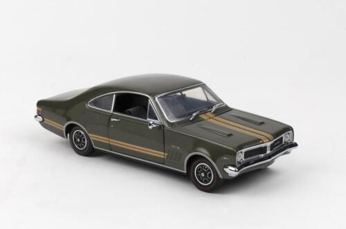 HOLDEN: A 1:24 scale Trax Holden HT Monaro GTS 350, verdoro green with gold stripes, in fitted box