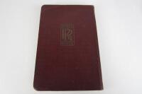 ROLLS-ROYCE HANDBOOK: 'Rolls-Royce 20 -25 H.P Car Handbook No.XV. - 3