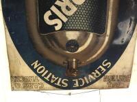MORRIS: An early and rare Australian 'Morris Service Authorised Agent' tin sign, with makers stamp 'J.T.PICKEN&nbsp;& SONS Pty LTD', 67cm high x 48 cm wide - 3