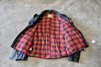 RIDING JACKETS:&nbsp; Two circa 1960s/1970s black leather jackets, one by DBT (Australia) size 7, the other by Country Life Clothing size 8 [Sydney] - 18
