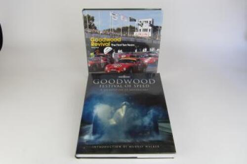 GOODWOOD: Two large hardcover books relating to Goodwood (one with The Earl of March's signature).
