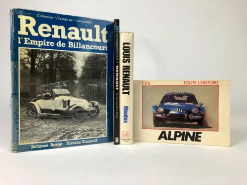 RENAULT: Four books detailing the Renault car company