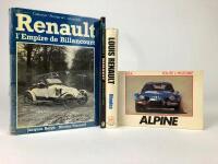 RENAULT: Four books detailing the Renault car company