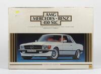 MERCEDES-BENZ: An impressive 1/12 scale plastic AMG Mercedes-Benz 450 SLC by Otaki Plastic Model (Kit No.OT3-196-4800), with parts and instruction sheets; not checked for completeness.