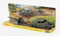 VW K.D.F.: A original Dinky Toys Volkswagen&nbsp;K.D.F. with 50 m.m&nbsp;P.A.K. Anti-Tank gun No. 617, within original box and display card - 2