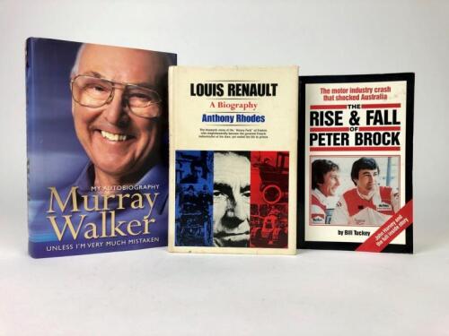 BIOGRAPHY/AUTOBIOGRAPHY: Three hardcover books detailing individual careers. Brock and Murray biography/autobiography
