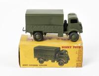 ARMY WAGON: A Dinky Toys No. 623 Army Covered Wagon, in original box made in England by Meccano Ltd