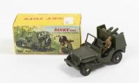 JEEP: A excellent Dinky Toys No.828 Jeep Porte Fusees SS10 in original box, complete with figure and plastic missiles