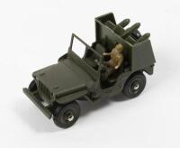 JEEP: A excellent Dinky Toys No.828 Jeep Porte Fusees SS10 in original box, complete with figure and plastic missiles - 2