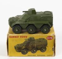 ARMOURED CARRIER: A Dinky Toys No.676 Armoured Personnel Carrier with original box, made in England by Meccano