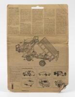 FORD TIPPER TRUCK: A Dinky Action Kit No.1029 Ford D800 Tipper Truck complete on original card - 2