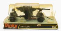 GUN: A Dinky Toys No. 656 88mm Gun, in original plastic bubble packaging made in England by Meccano Ltd&nbsp; - 2