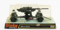 88MM GUN: A Dinky Toys No. 656 88mm Gun complete with plastic missiles in original plastic bubble packaging, made in England by Meccano Ltd - 2