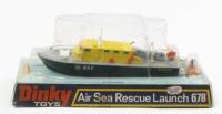 RESCUE BOAT: A Dinky Toys No. 678 Air Sea Rescue Launch boat in RAF livery, within original plastic bubble packaging made in England by Meccano Ltd - 2