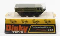 LOAD CARRIER: A Dinky Toys No. 682 Stalwart Load Carrier with Speedwheels, in original plastic bubble packaging made in England by Meccano Ltd