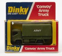 ARMY TRUCK: A Dinky Toys No.687 Convoy Army Truck, in original unpunched card box packaging, made in England 1977 by Meccano Ltd