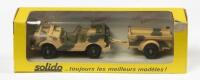 JEEP AVEC REMORQUE: A Solido No. 213 Jeep with Trailer, in original box made in France&nbsp;