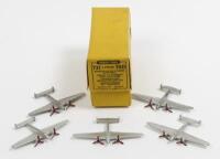 TWIN-ENGINE FIGHTER: A Dinky Toys No. 731 six (only five in box) piece Twin-Engine Fighter, in original box made in England by Meccano Ltd&nbsp;