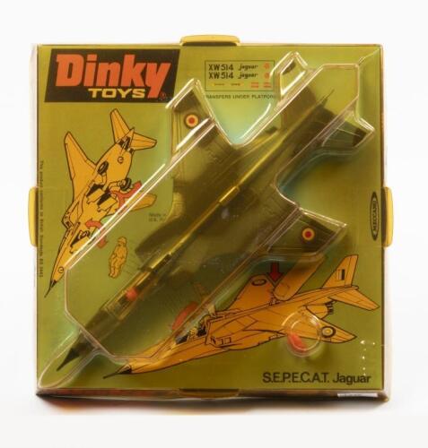 S.E.P.E.C.A.T: A Dinky Toys No. 731 S.E.P.E.C.A.T. Jaguar, within original plastic bubble packaging made in England by Meccano Ltd