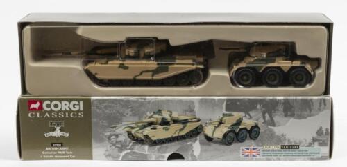 CORGI CLASSICS: A Corgi Classics Military Models including a Centurion MkIII Tank and a Saladin Armoured Car, within original box