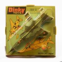 S.E.P.E.C.A.T: A Dinky Toys No. 731 S.E.P.E.C.A.T. Jaguar, within original plastic bubble packaging made in England by Meccano Ltd