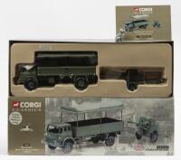 CORGI CLASSICS: A&nbsp;Corgi Classics Military&nbsp;Models including a Bedford Mk High Canvas Back and a 25lb Gun,&nbsp;within&nbsp;original box