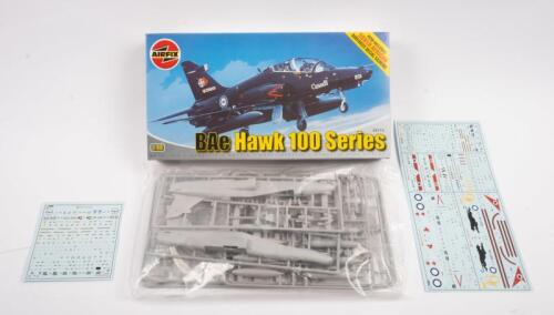 AIRFIX: Two Airfix model kits including a SA330 Puma and a BAe Hawk 100 Series, within original packaging