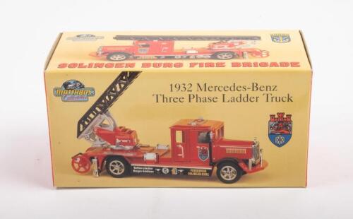 MATCHBOX: A Matchbox Collectibles 1932 Mercedes Benz Three Phase Ladder Truck Solingen Burg Fire Brigade, within original box, model in great condition