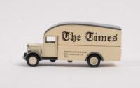 MATCHBOX POWER OF THE PRESS MACK MORRIS: A collection of two (2) Matchbox Power Of The Press trucks/vans, YPP02 1931 Morris van "London times", YPP06 1920 Mack AC "Pravda", both models still in original packaging&nbsp; - 2
