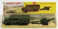 HOWITZER/TRACTOR: A Dinky Toys Gift Set No. 695 7.2 Howitzer and Tractor, in original box made in England by Meccano Ltd&nbsp;