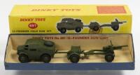 FIELD GUN SET: A Dinky Toys No. 697 25-Pounder Field Gun Set, in original box made in England by Meccano Ltd