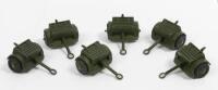 FIELD GUN TRAILERS: A Dinky Toys No. 687 six Trailer&nbsp;set for 25-Pounder&nbsp;Field gun within original box made in England by Meccano&nbsp;Ltd - 2