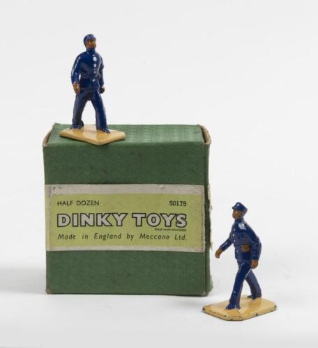 TELEGRAPH MESSENGER: A Dinky Toys No. 12d half dozen Telegraph Messenger, missing four figures, in original box made in England by Meccano Ltd