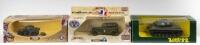 SOLIDO/VEREM: Three Military models including a 6146 Panhard AML 60, Army Dodge and a V9005 Patton M47, in original boxes&nbsp;