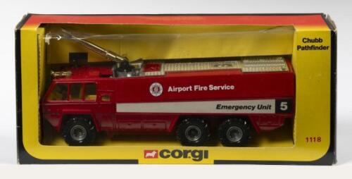 CORGI: A Corgi No. 1118 Chubb Pathfinder Airport Fire Truck, within original box, model in great condition