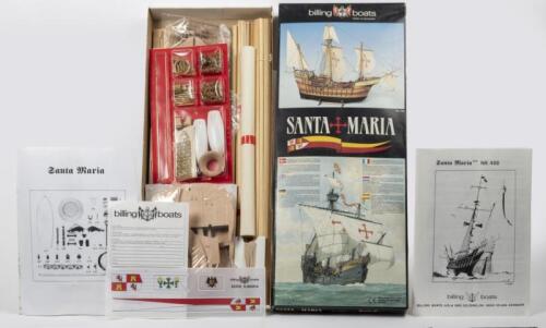 BILLING BOATS: A Billing Boats No. 488 Santa Maria boat model kit, within original box made in Denmark