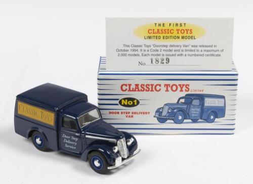 CLASSIC TOYS DOOR STEP VAN: A Classic Toys limited, code 2 model, this one has the Classic Toys livery using the Dinky Toys 1948 Commer van, released in 1994 with a limited edition run of 2000 pieces, still in original box