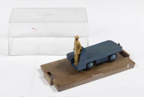 DINKY TOYS B.E.V. TRUCK: A Dinky Toys b.e.v. truck with driver figurine, two tone blue, made in England by meccano ltd
