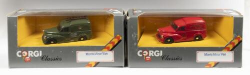 CORGI CLASSICS MORRIS MINOR VANS [2]: A pair of Corgi Classic vans, both of these are Morris Minor vans, first one is royal mail and the second one post office telephones, product numbers C957/1 & C958/1
