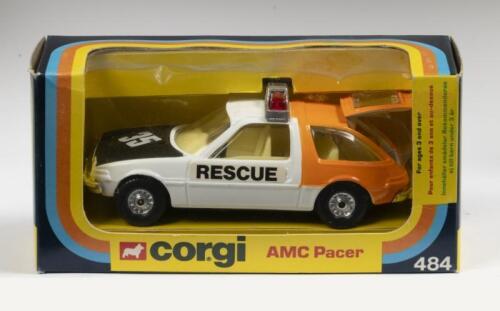 CORGI AMC PACER: A Corgi Toys AMC pacer rescue vehicle, product number 484, made in Great Britain, all in original box