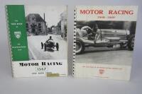 B.R.D.C: Two British Racing Drivers Club Motor Racing Year booklets from 1947, 1948 - 1949.