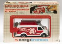 CORGITRONICS RADIO ROADSHOW: A Corgitronics radio roadshow mobile van, featuring a working AM radio 1600-540kHz (not checked), product number #1006, still in original box, made in Great Britain&nbsp;