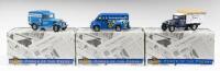 MATCHBOX POWER OF THE PRESS FORD, DODGE: A collection of three (3) Matchbox Power Of The Press trucks/vans, YPP04 Dodge route van "NY times", YPP05 1932 Ford AA truck "The LA times", YPP08 1930 Ford model A van "The Washington post", all models still in o