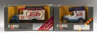 CORGI CLASSIC FORD, MACK, PEPSI-COLA: A pair of Corgi Classic commercial vehicles, #865/4 Ford model T with Pepsi-Cola livery, #C906/5 Mack truck with Pepsi-Cola livery, both models limited edition, in original packaging&nbsp;