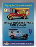 MATCHBOX COLLECTIBLES RONALD MCDONALD HOUSE CAMP QUALITY SET: A Matchbox collectibles, 1996 collectors set